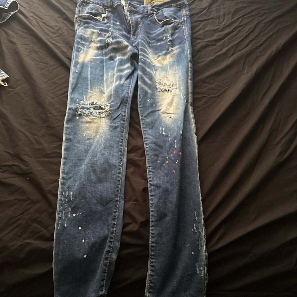 Distressed Blue Men’s Jeans